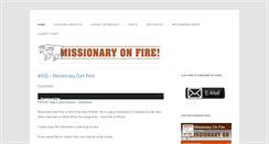 Desktop Screenshot of missionaryonfire.com