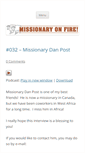 Mobile Screenshot of missionaryonfire.com